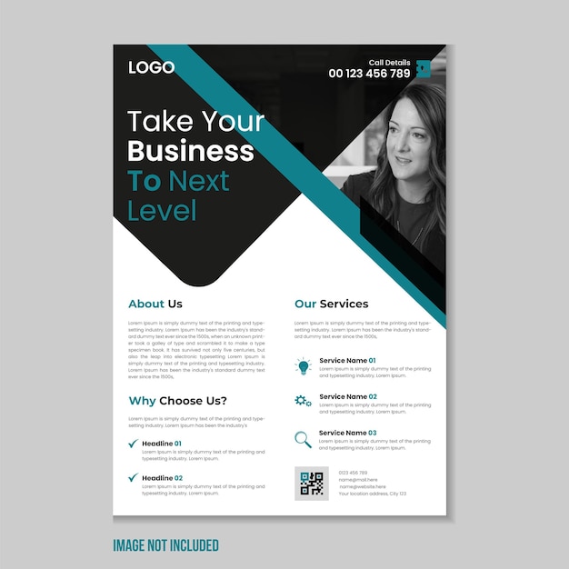 Vector corporate business flyer flyer cover design digital marketing flyer business brochure template