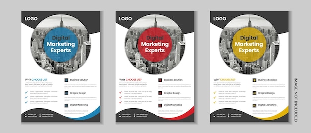 Corporate business flyer flyer cover design digital marketing flyer business brochure template