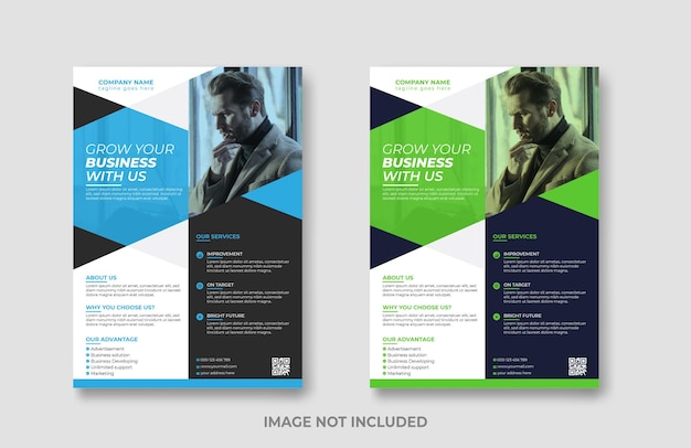 Corporate business flyer leaflet design template