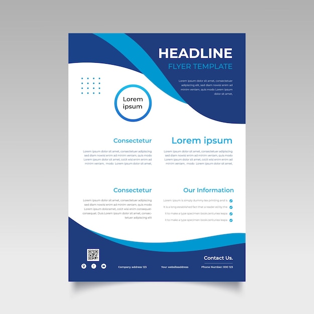 Corporate business flyer poster and modern business flyer template