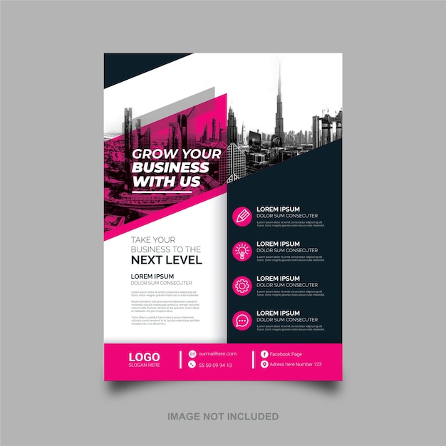 Corporate business flyer Premium Vector