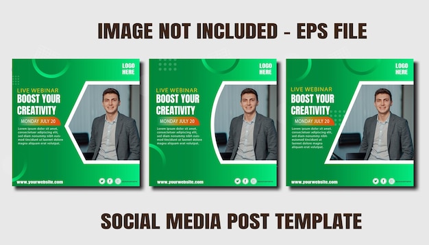 Corporate business flyer square instagram social media post banner