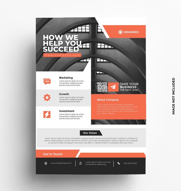 Corporate Business flyer template Brochure with photo