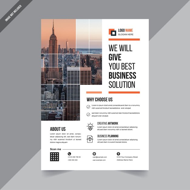 Vector corporate business flyer template design layout poster design new template