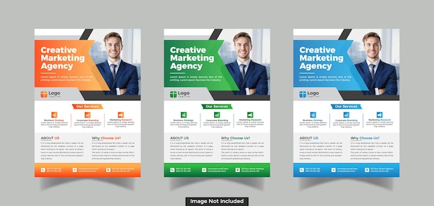 Corporate Business Flyer Template Design Premium Vector