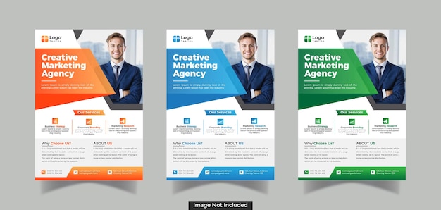 Corporate Business Flyer Template Design Premium Vector