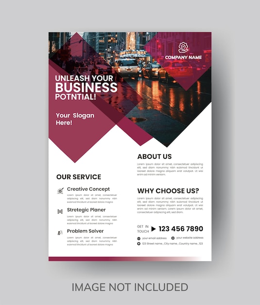 Corporate business flyer template design