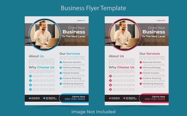 Corporate business flyer template design