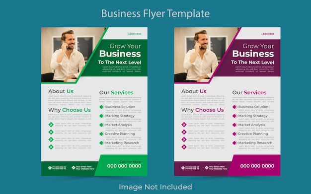 Corporate business flyer template design