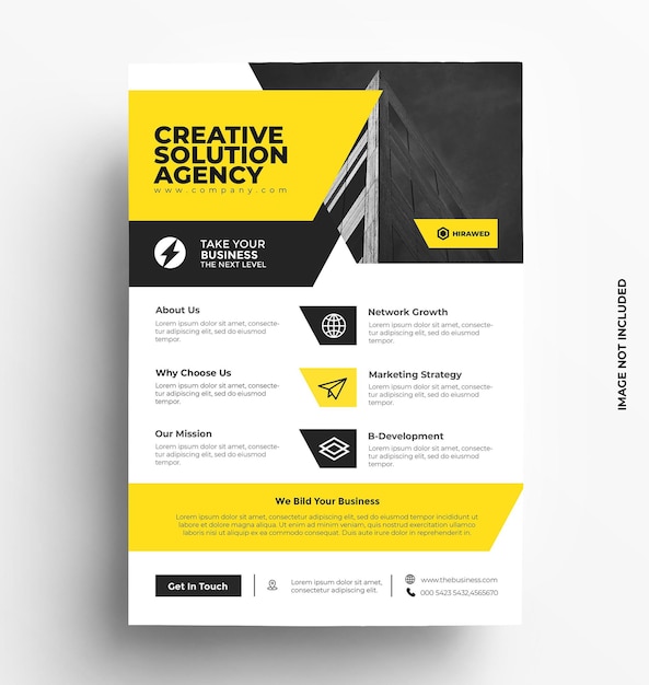 Corporate Business flyer template Illustration