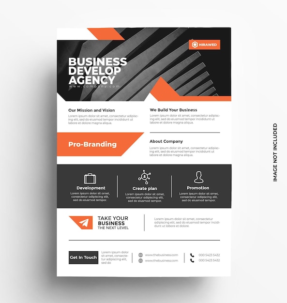 Corporate Business flyer template Illustration