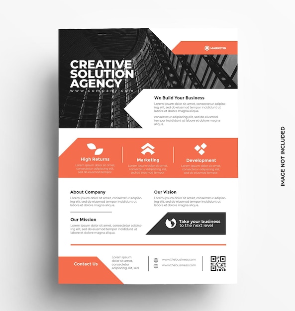 Corporate Business flyer template Illustration