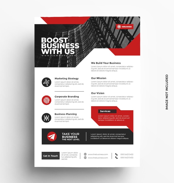 Corporate Business flyer template Illustration