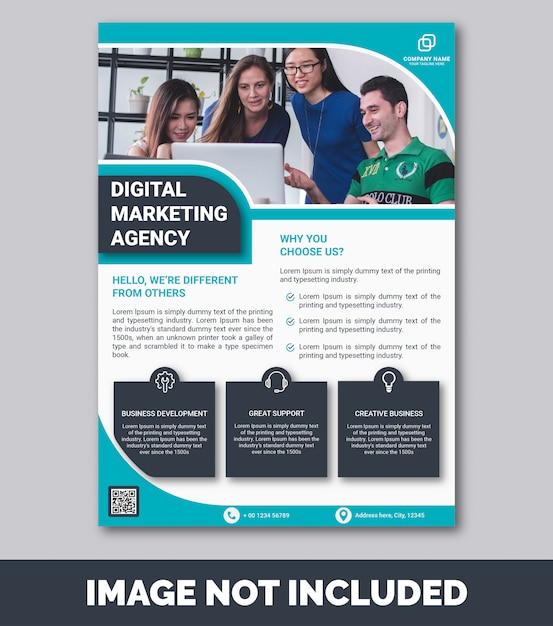 Corporate business flyer template Premium 