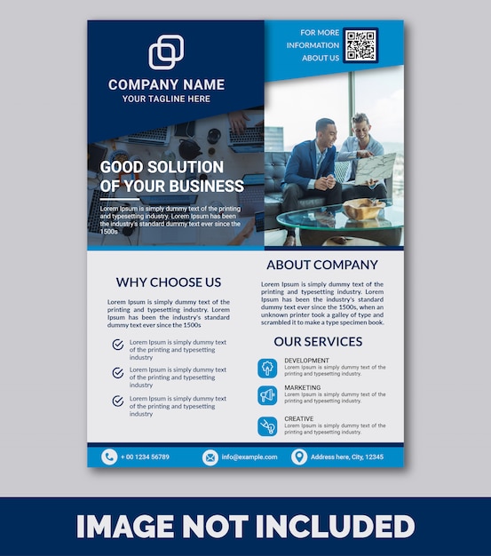 Corporate business flyer template Premium 