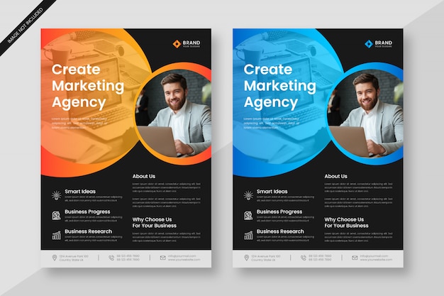 Corporate business flyer template