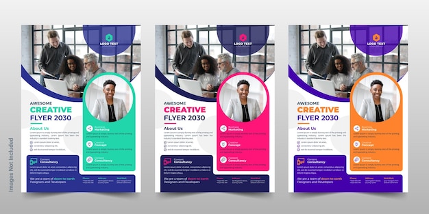 Corporate business flyer template