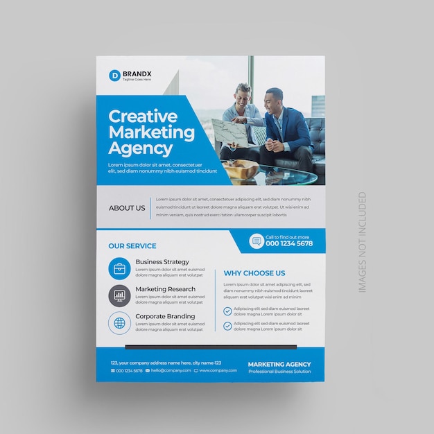 Corporate business flyer template