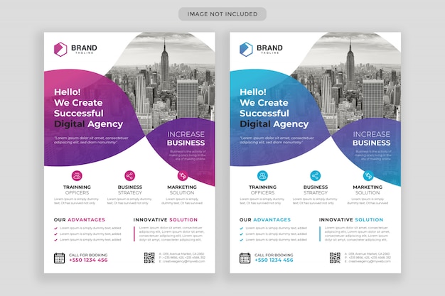 Corporate business flyer template