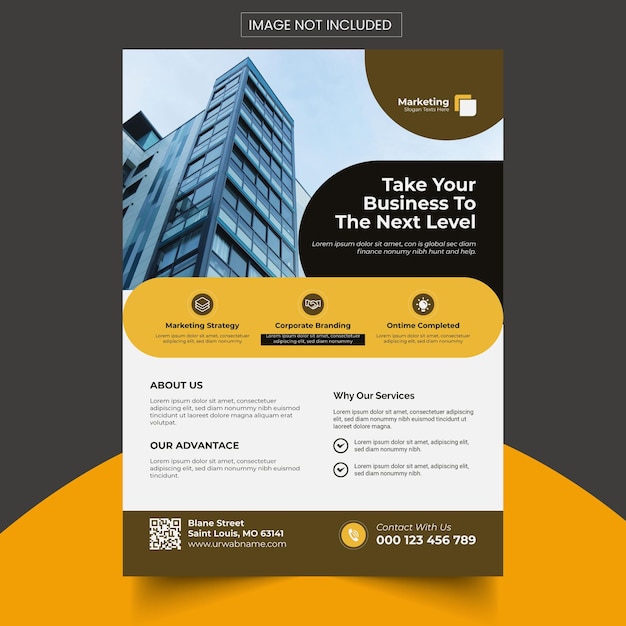 corporate business flyer template