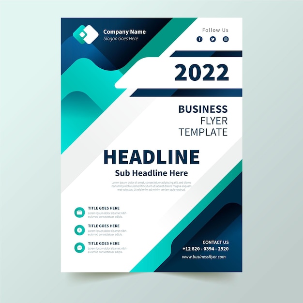 Corporate business flyer template