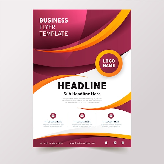 Corporate business flyer template