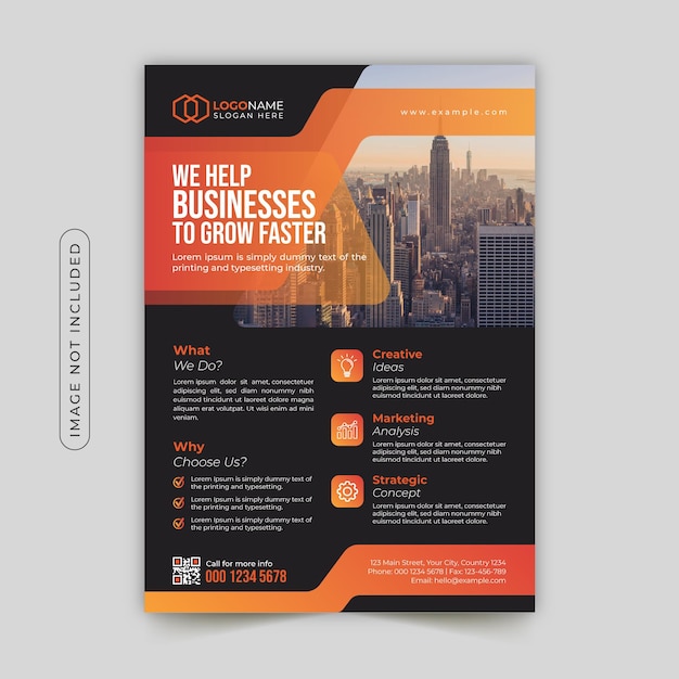 Corporate business flyer template