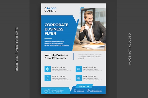 Corporate business flyer template