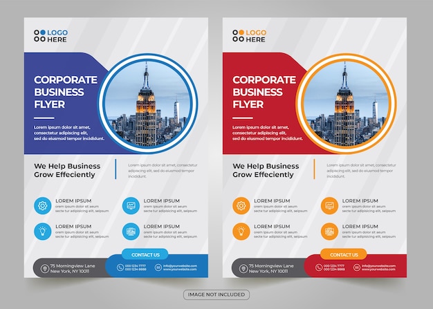 Corporate business flyer template