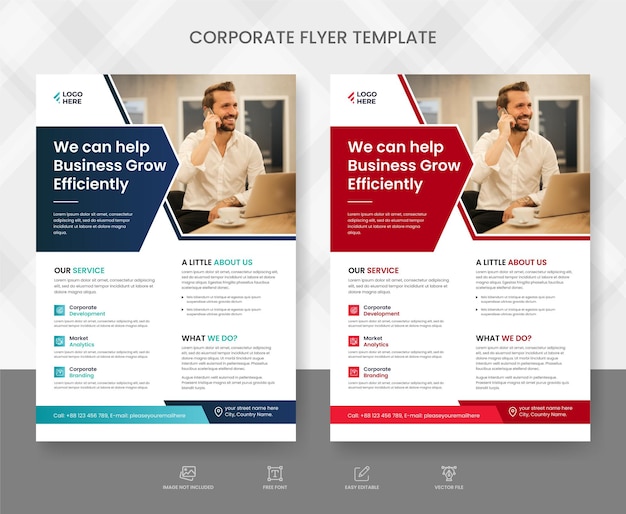 Corporate and business flyer template