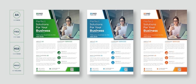 Corporate business flyer template