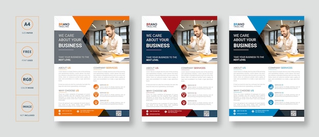 Corporate business flyer template