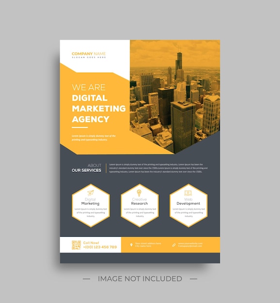 Corporate business flyer template