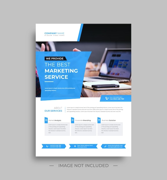 Corporate business flyer template