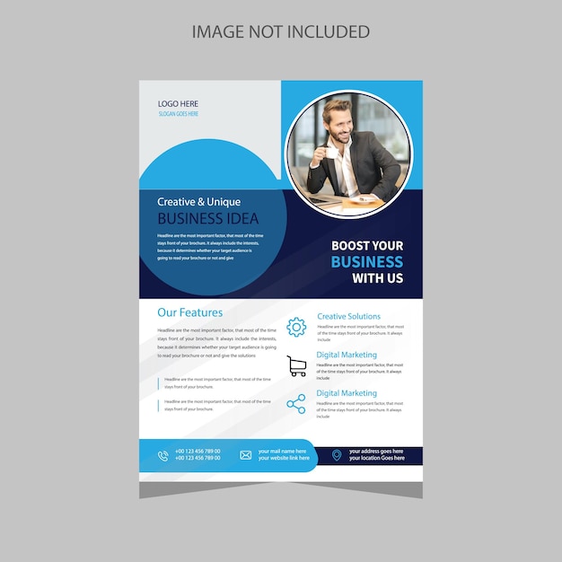 corporate business flyer template