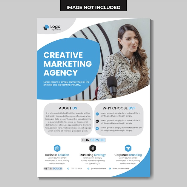 Corporate business flyer template