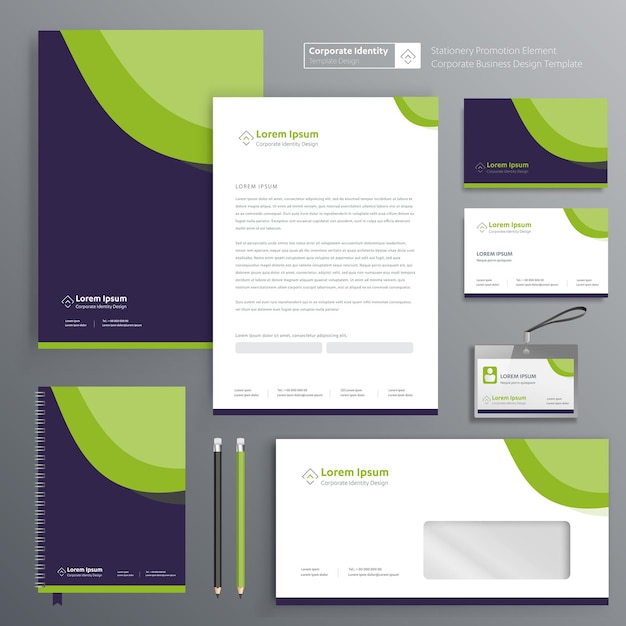 Corporate Business Identity template design stationery Vector abstract  background