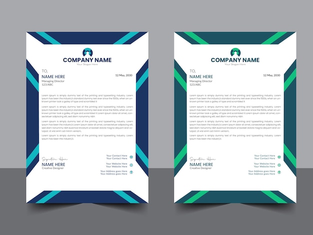 Corporate Business Letterhead Design