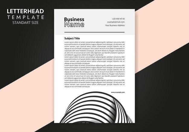 Corporate Business Letterhead, Elegant and minimalist style letterhead template design full Vector.