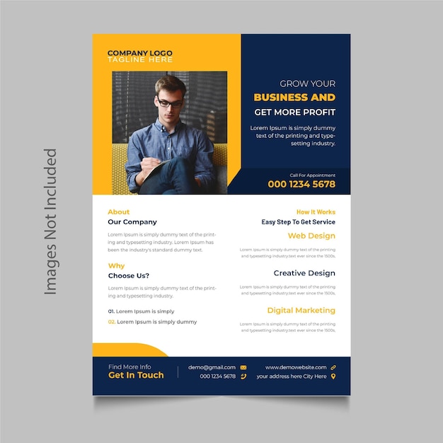 Corporate Business and Marketing Agency Premium Vector