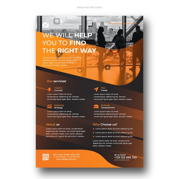 Corporate Business Modern flyer template