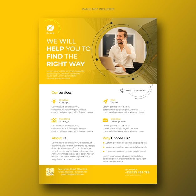 Corporate Business Modern flyer template