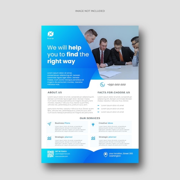 Corporate Business Modern flyer template