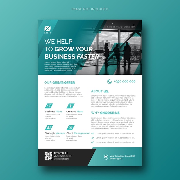 Corporate Business Modern flyer template