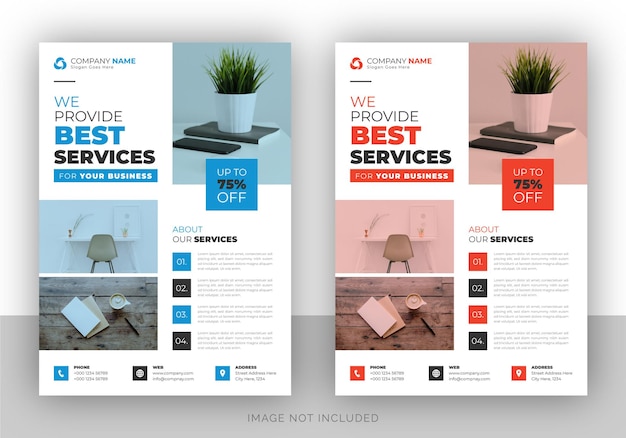 Corporate business multipurpose flyer design and brochure cover page template