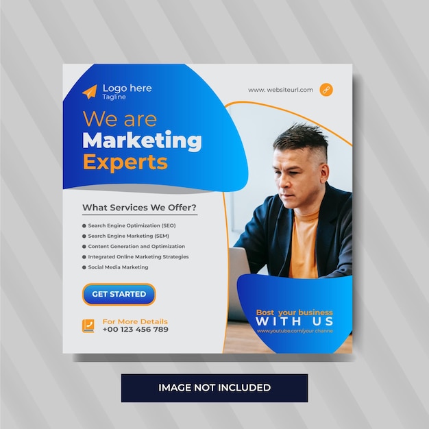 Corporate Business Online Marketing Flyer template