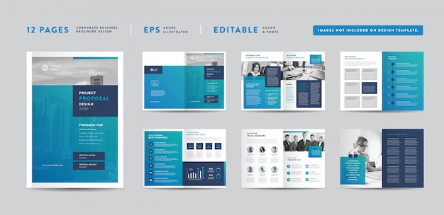 Corporate Business Project Proposal Design | Annual Report and Company Brochure | Booklet and Catalog Design 