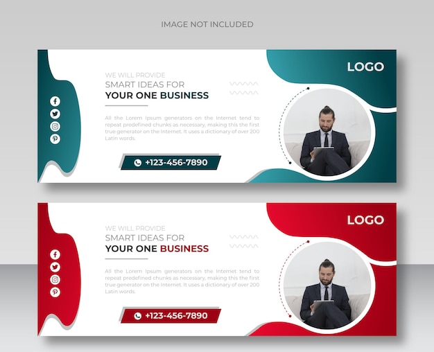 Corporate business Promotion Facebook Cover Template Design