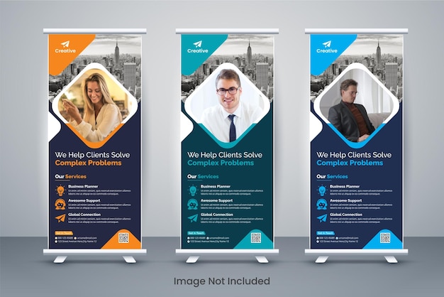 Corporate Business Roll up banner, Stand Banner Template