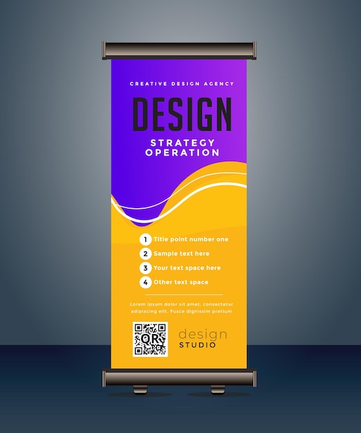 corporate business roll up banner standee pull up banner x banner template